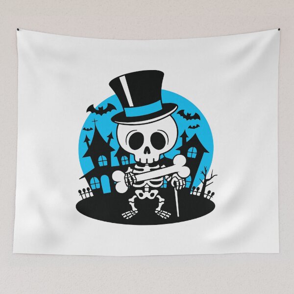 Item preview, Unique Halloween Skull Art designed and sold by Timegraf.