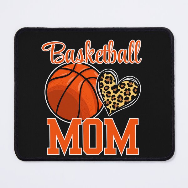 Item preview, Basketball Mom With Leopard Print Heart designed and sold by AlienOccupation.