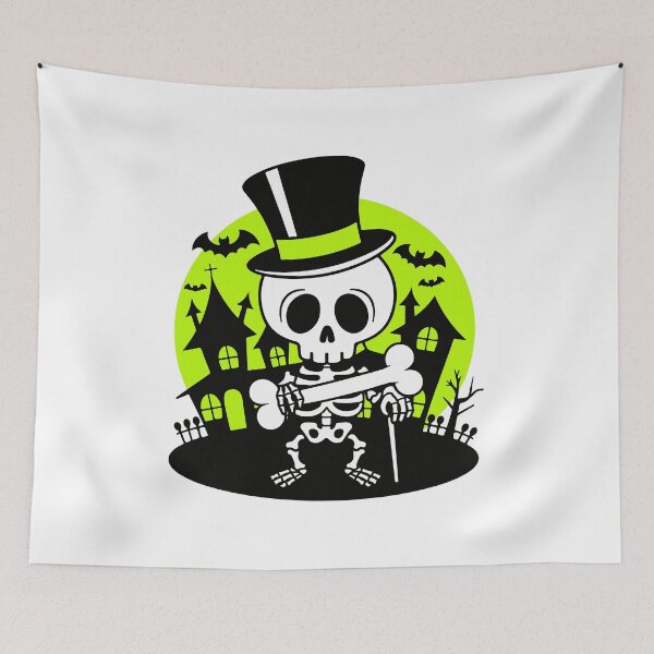 Item preview, Unique Halloween Skull Art designed and sold by Timegraf.