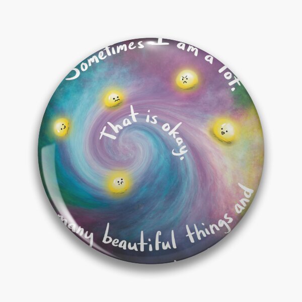 Item preview, Rainbow Emotion Blob Galaxy - Sometimes I Am A Lot designed and sold by s-and-t-studios.