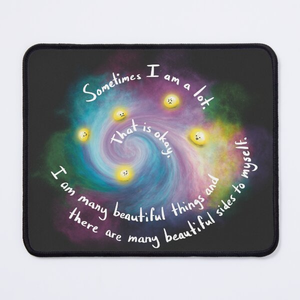 Item preview, Rainbow Emotion Blob Galaxy - Sometimes I Am A Lot designed and sold by s-and-t-studios.