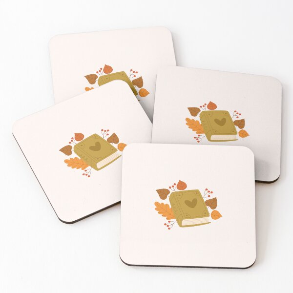 Item preview, Book with fall flowers designed and sold by Neadoodles.