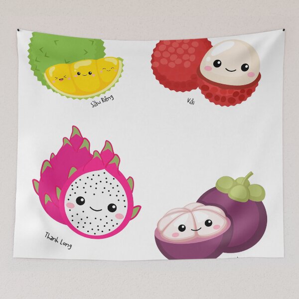 Item preview, Cute Vietnamese Fruit Sticker Pack - Vietnamese Fruits designed and sold by Lightinyoushop.