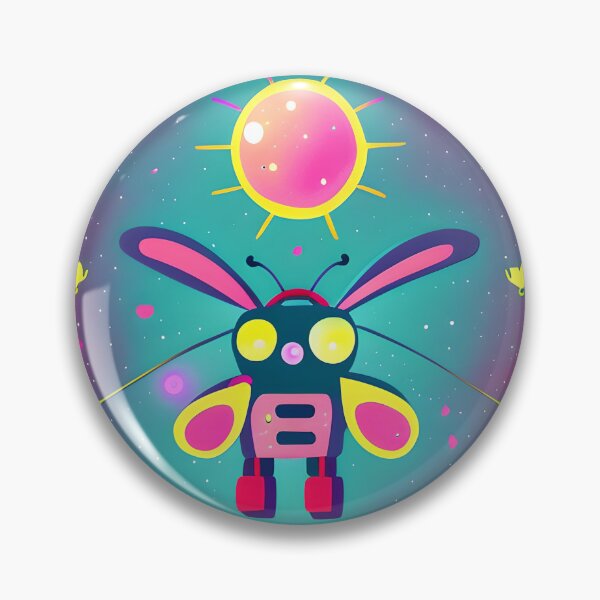 Item preview, Pink Ears Yellow Winged Bee Bee designed and sold by omgnovalynn.