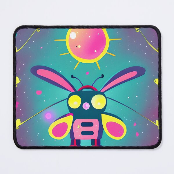 Item preview, Pink Ears Yellow Winged Bee Bee designed and sold by omgnovalynn.