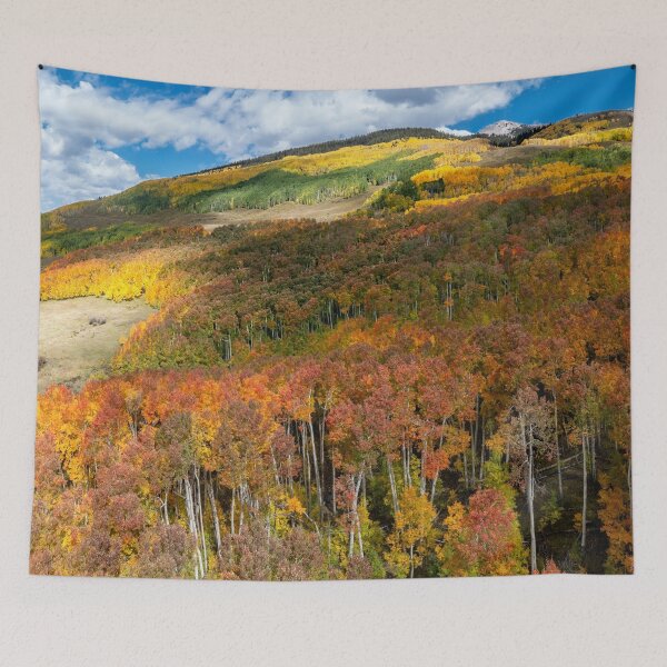 Item preview, Majestic Mountain View with Vibrant Fall Colors designed and sold by Rocky Mountain Artistry.