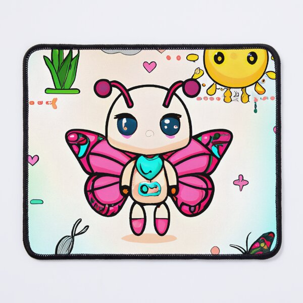 Item preview, Cute Butterfly Robot Bug with Yellow Sun designed and sold by omgnovalynn.