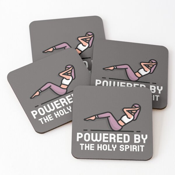 Item preview, Powered by the Holy Spirit women's yoga t-shirt designed and sold by SaltifyEarth.