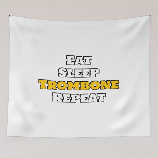 Item preview, Eat Sleep Trombone Repeat designed and sold by Inspirationmotivation.