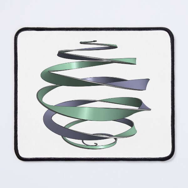 Item preview, Purple/Green Twisting Spiral Around an Invisible Sphere designed and sold by Deekayare.