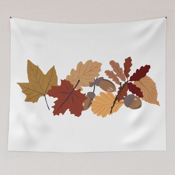 Item preview, Hojas de otoño y bellotas designed and sold by DigThatPrint.