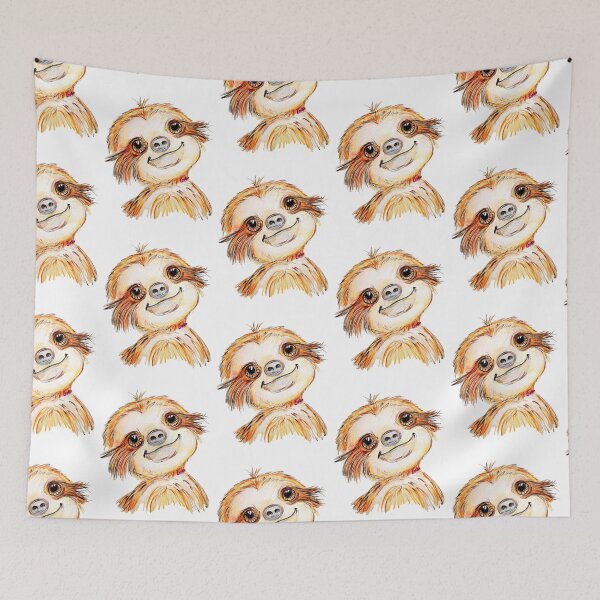 Item preview, Cute Brown Cartoon Sloth designed and sold by CanDo20.