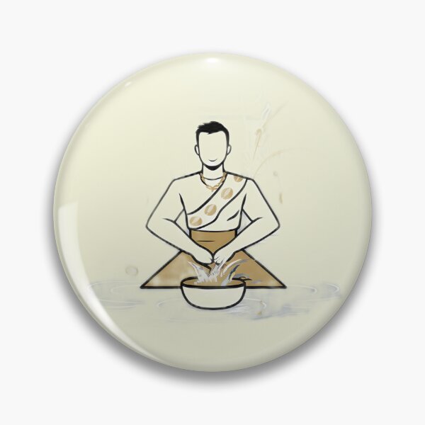 Item preview, Buddhist Monk Begging for Alms designed and sold by Idea-Artwork.