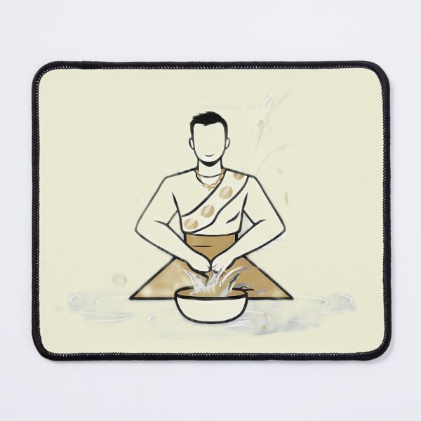 Item preview, Buddhist Monk Begging for Alms designed and sold by Idea-Artwork.