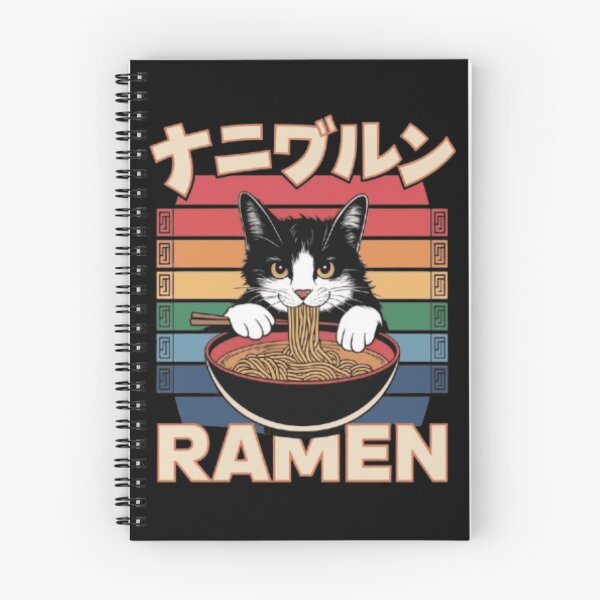 Item preview, "Kawaii" Vintage Style Japenese Ramen Cat designed and sold by Hotshots Design.
