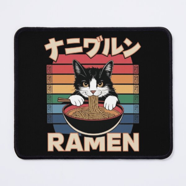 Item preview, "Kawaii" Vintage Style Japenese Ramen Cat designed and sold by Hotshots Design.