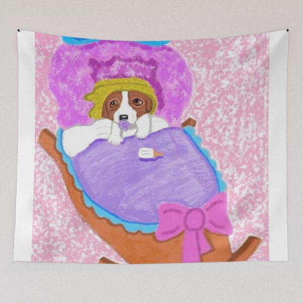 Item preview, Puppy In Crib designed and sold by pinkyjainpan.