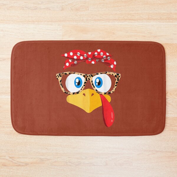 Item preview, Thanksgiving Turkey Face Leopard Print Glasses Women Girls T-Shirt designed and sold by Creative Spark.