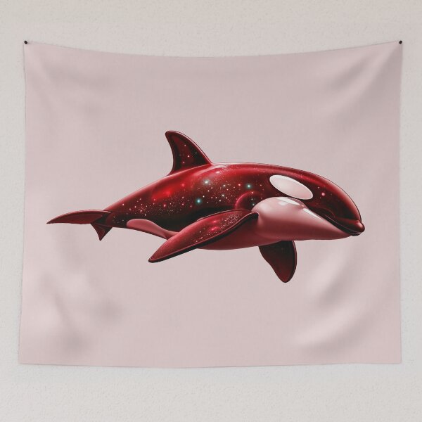 Item preview, The Red Fantasy Orca designed and sold by TheArtOfPat.