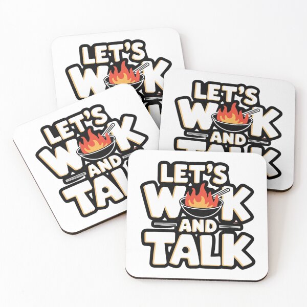 Item preview, Let’s Wok and Talk T-Shirt Fun Chinese Food Theme Slogan Tee designed and sold by R31bN.