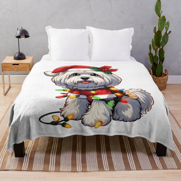 Item preview, Havanese Dog Christmas designed and sold by doodIllustrate.