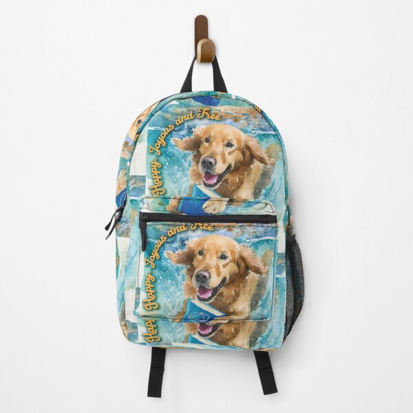 Item preview, Happy, Joyous and Free AA Slogan Dog with Big Book designed and sold by ApexDesigners.