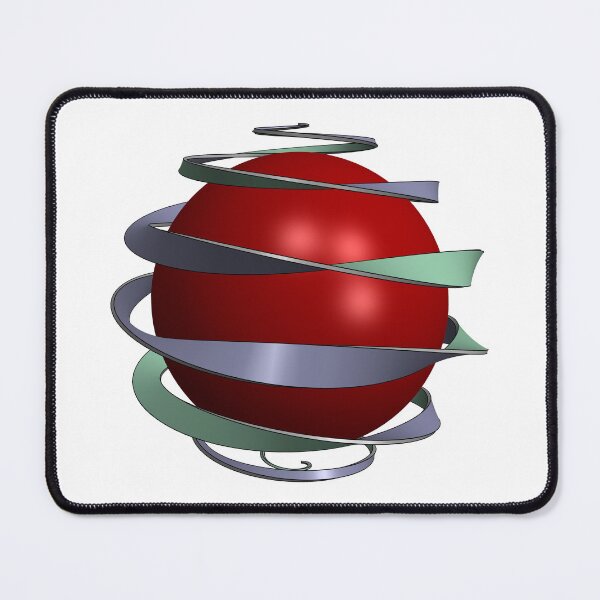 Item preview, Purple/Green Twisting Spiral Around a Maroon Sphere designed and sold by Deekayare.
