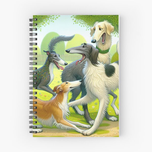 Item preview, Lebreles tontos en el parque designed and sold by DigiDog Designs.