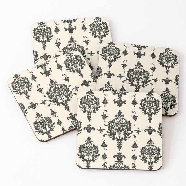 Item preview, Dusk White & Black Damask  designed and sold by DesignsByPrnces.