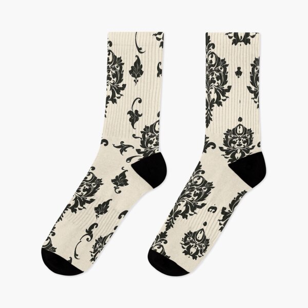 Item preview, Dusk White & Black Damask  designed and sold by DesignsByPrnces.
