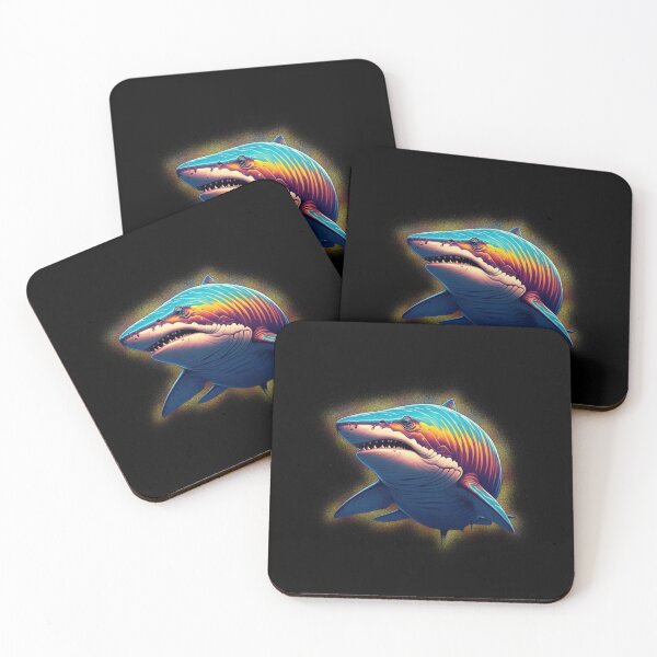 Item preview, Glowing Tiger Shark designed and sold by LevonsCrazyArt.