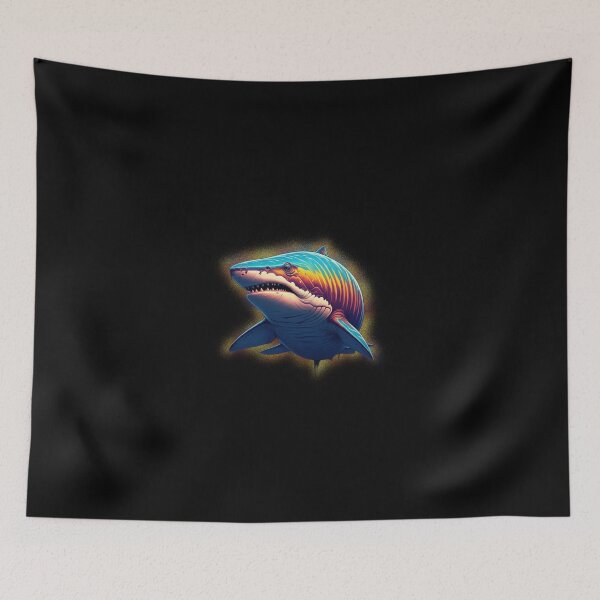 Item preview, Glowing Tiger Shark designed and sold by LevonsCrazyArt.