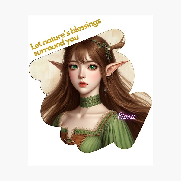 Item preview, Elara: The Enchanting Fairy designed and sold by Meow-Zart.