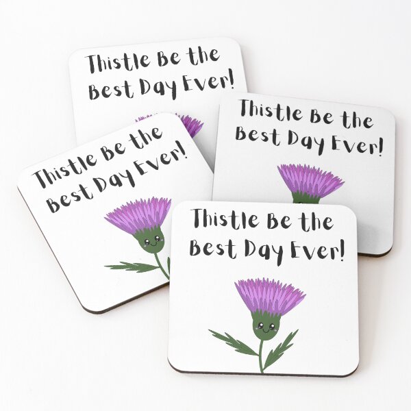 Item preview, Thistle Be the Best Day Ever - Cute Thistle Design designed and sold by LaughingLabCoat.