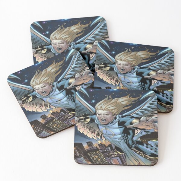 Item preview, Winged Superhero Action Art - Epic Illustration designed and sold by MosaicMagic.