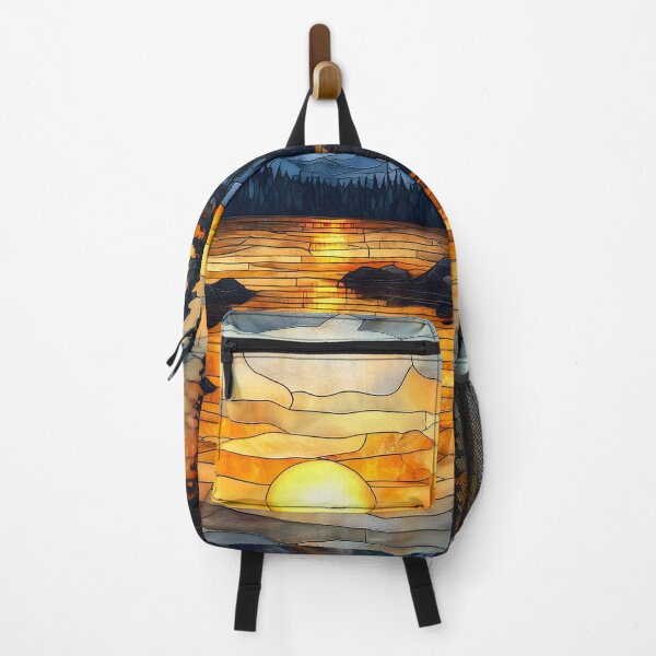 Item preview, Stained Glass of Forest Sunset designed and sold by Cozirlax.