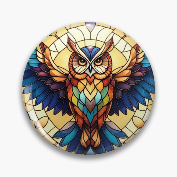 Item preview, Stained-Glass Owl designed and sold by grassshopper.