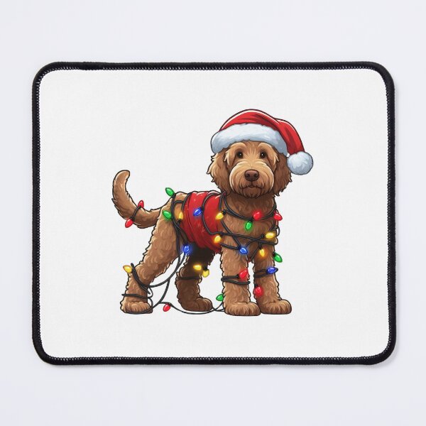 Item preview, Labradoodle Dog Christmas designed and sold by doodIllustrate.