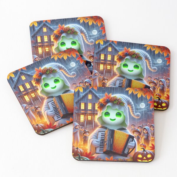 Item preview, Adorable ghost plays the accordion designed and sold by Artbellachi.