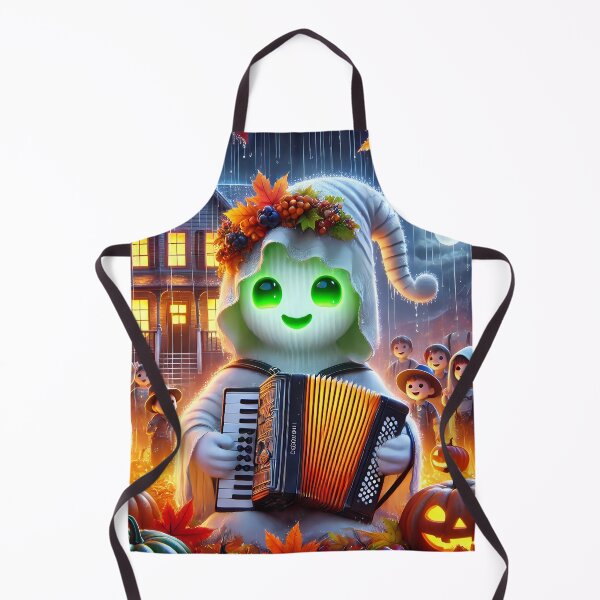 Item preview, Adorable ghost plays the accordion designed and sold by Artbellachi.