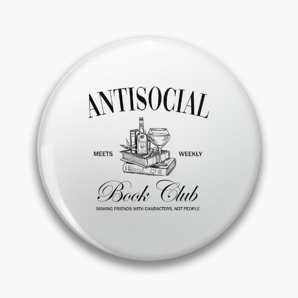Item preview, Antisocial Book Club designed and sold by GoodBookThreads.