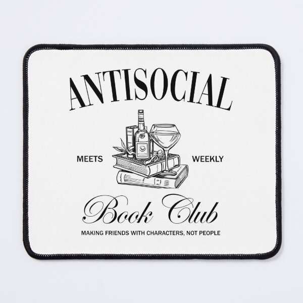 Item preview, Antisocial Book Club designed and sold by GoodBookThreads.