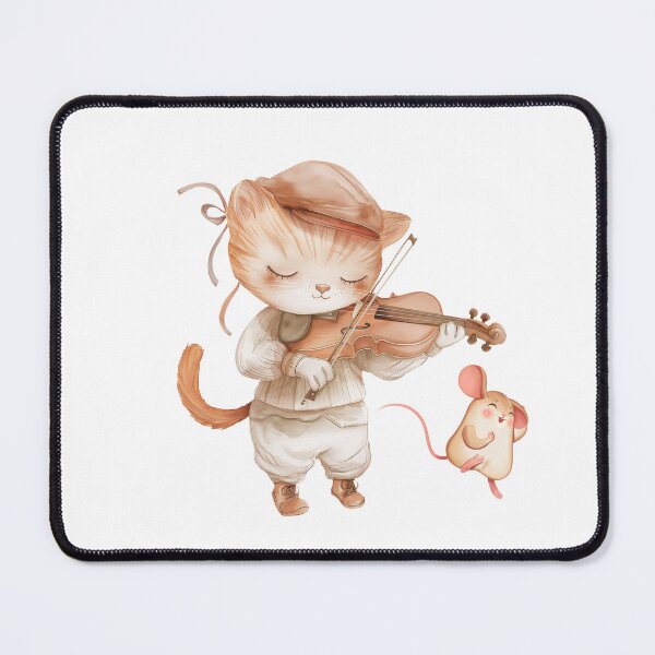 Item preview, Cat Playing Violin designed and sold by Playful Strokes pom@pom.