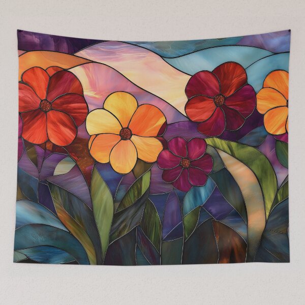 Item preview, Stained Glass of Radiant Blossoms designed and sold by Cozirlax.
