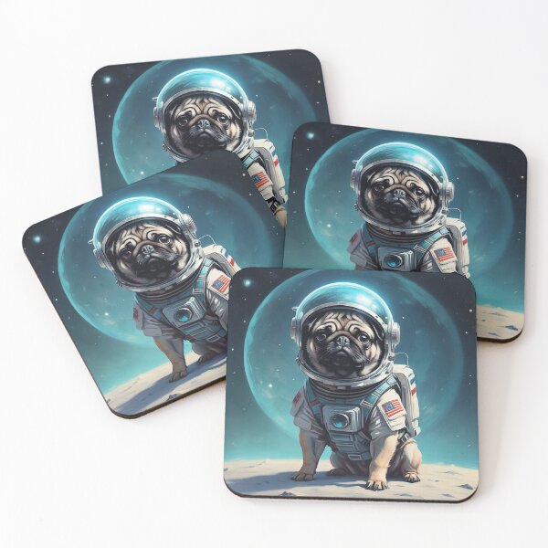 Item preview, Cosmic Pug Voyager - Space Explorer Art designed and sold by Vin  Zzep.