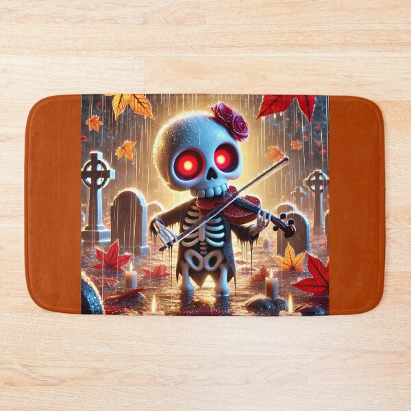 Item preview, Cute skeleton playing violin designed and sold by Artbellachi.