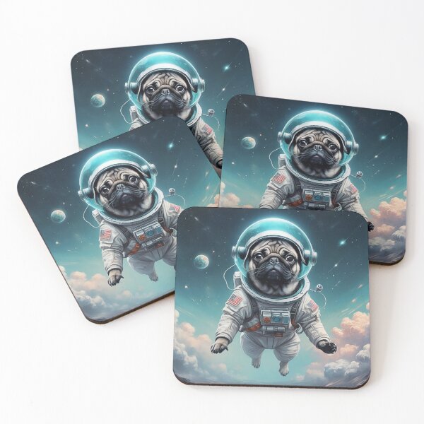 Item preview, Cosmic Pug Voyager - Space Explorer Art designed and sold by Vin  Zzep.