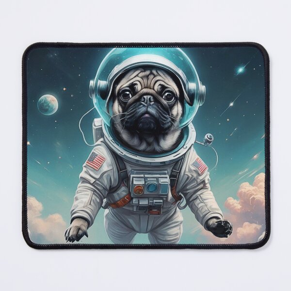 Item preview, Cosmic Pug Voyager - Space Explorer Art designed and sold by Vin Zzep.