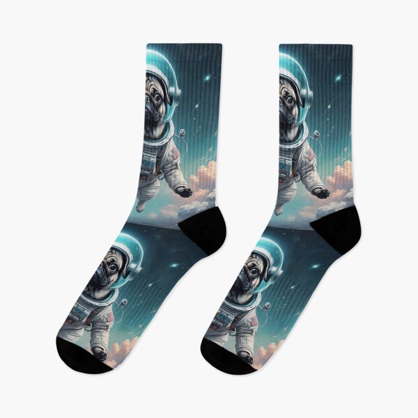 Item preview, Cosmic Pug Voyager - Space Explorer Art designed and sold by Vin  Zzep.