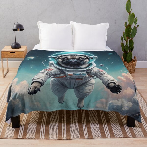 Item preview, Cosmic Pug Voyager - Space Explorer Art designed and sold by Vin Zzep.